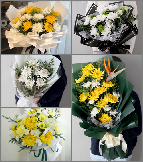 贵州毕节市黔西县沙井乡黄泥村白事花束代送